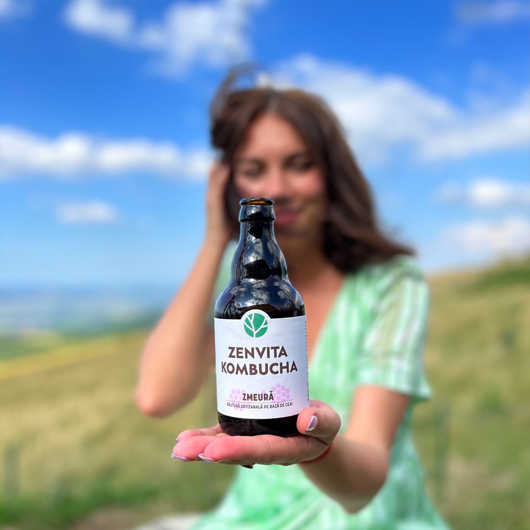 1 sticlă 330 ml x zmeură și hibiscus