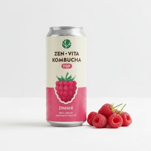 ZENVITA KOMBUCHA POP x 12 doze 330 ml - zmeură